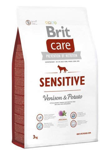 brit care sensitive venison & potato 3kg dla wrażliwych psów z dziczyzną
