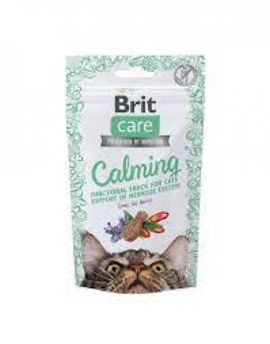 brit care cat snack calming 50g bezzbożowa przekąska dla kotów z  kocimiętką właściwą i owocami goji