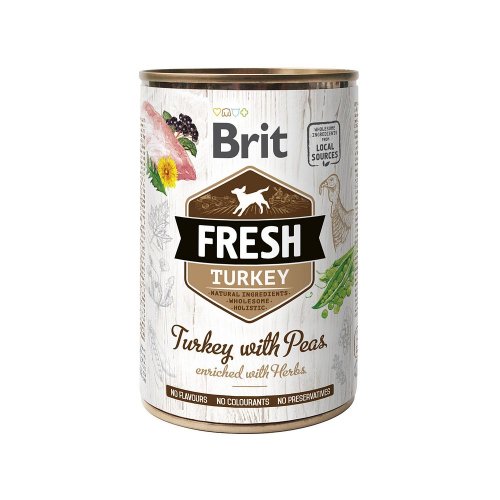 brit fresh turkey with peas puszka 400g indyk z grochem