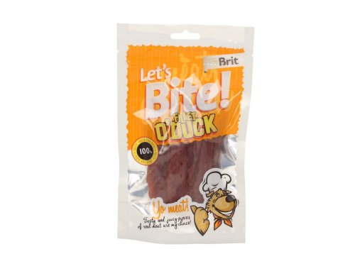 brit let's bite dog fillet o'duck 80g przysmak z piersi kaczki