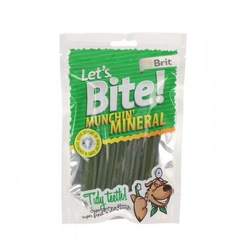 brit let's bite dog munchin' mineral 105g pałeczki czyszczące zęby