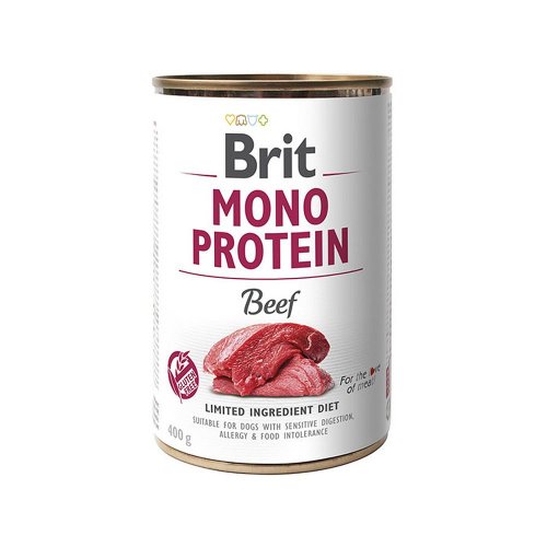 brit mono protein beef puszka 400g  zestaw 30szt. karma mokra z wołowiną