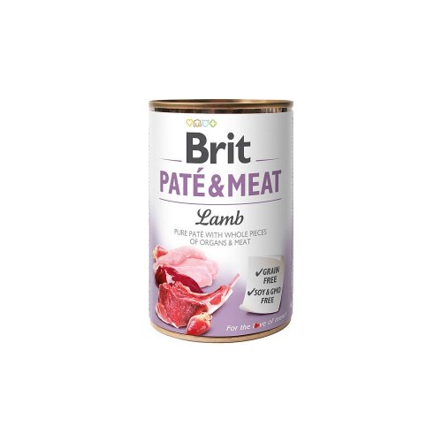 brit pate&meat lamb puszka 400g  zestaw 12szt. karma mokra z jagnięciną