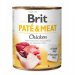 BRIT PATE&MEAT Chicken puszka 800g / 13.35zł
