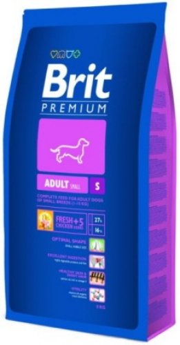 brit premium adult s small 8kg dla dorosłych psów małych ras