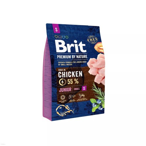 brit premium by nature junior s small 3kg dla szczeniąt małych ras