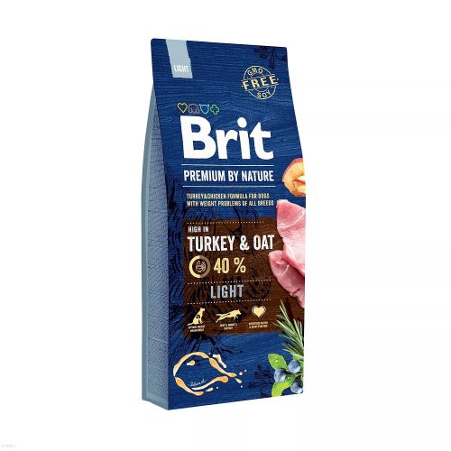 brit premium by nature light 15kg dla psów z nadwagą