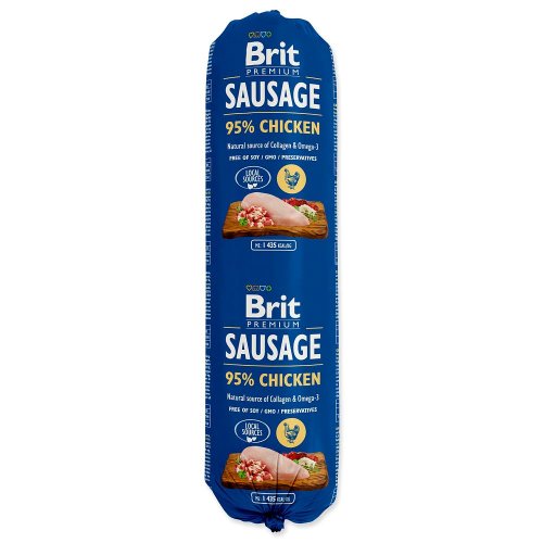 brit sausage chicken 800g  zestaw 6szt. kiełbasa, baton dla psa z kurczakiem