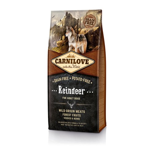 carnilove reindeer adult 1,5kg  zestaw 2szt. bezzbożowa karma sucha z reniferem