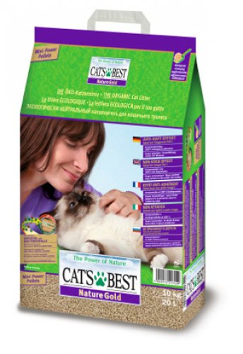 jrs cats best smart pellets (nature gold) 20l żwirek dla kotów długowłosych