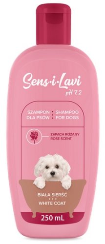 dermapharm sens-i-lavi szampon biała sierść 250ml 