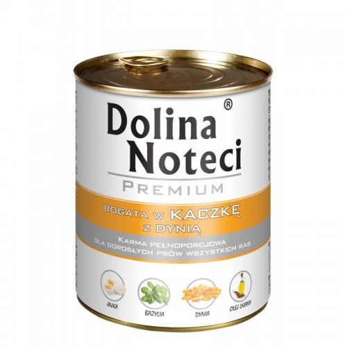 dolina noteci premium bogata w kaczkę z dynia 800g puszka  zestaw 24szt. karma mokra dla dorosłych psów