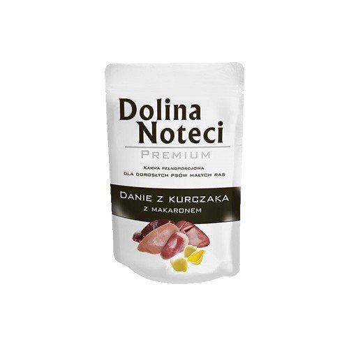 dolina noteci premium danie kurczak z makaronem 100g dla małych ras