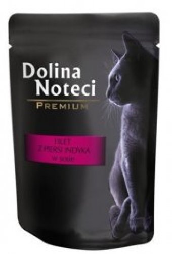 dolina noteci premium filet z piersi indyka 85g karma mokra dla kota