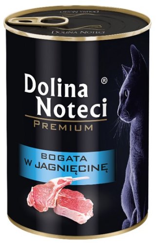 dolina noteci premium kot bogata w jagnięcinę puszka 400g karma mokra dla kota