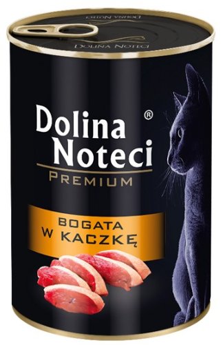 dolina noteci premium kot bogata w kaczkę puszka 400g karma mokra dla kota