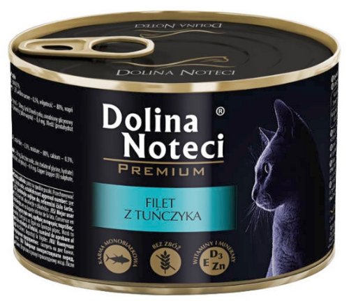dolina noteci premium kot filet z tuńczyka puszka 185g karma mokra dla kota