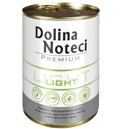 dolina noteci premium light 400g puszka  zestaw 24szt. dla psów małoaktywnych