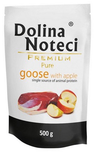 dolina noteci premium pure gęś i jabłko saszetka 500g  zestaw 10szt. monobiałkowa karma mokra