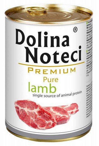 dolina noteci premium pure jagnięcina puszka 400g monobiałkowa karma mokra dla psów