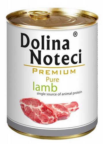 dolina noteci premium pure jagnięcina puszka 800g  zestaw 6szt. monobiałkowa karma mokra dla psów