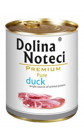 dolina noteci premium pure kaczka puszka 400g  zestaw 12szt. monobiałkowa karma mokra do psa