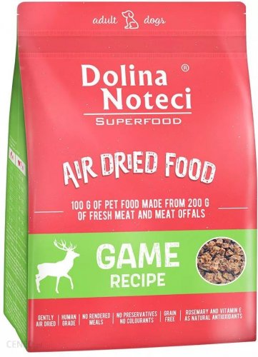 dolina noteci superfood danie z dziczyzny dla psa 1kg  karma sucha dla dorosłych 