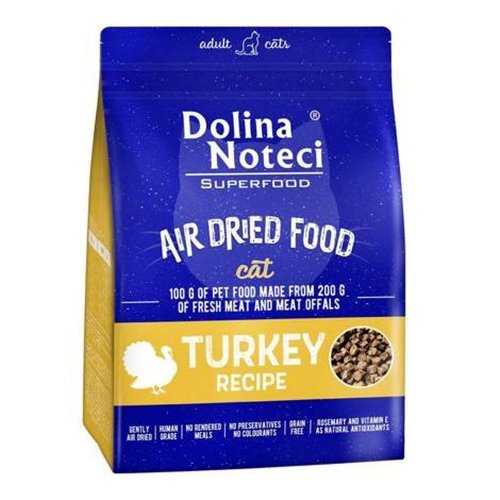 dolina noteci superfood danie z indyka karma suszona dla kota 1kg karma sucha dla kota