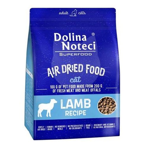 dolina noteci superfood danie z jagnięciny karma suszona dla kota 1kg karma sucha dla kota