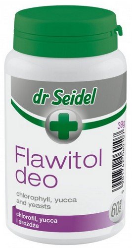 dr seidel flawitol deo 60 tabletek z chlorofilem i yucca schidigera, na trawienie