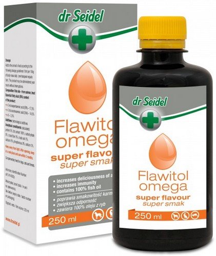 dr seidel flawitol omega super smak 250ml poprawia smakowitość karmy