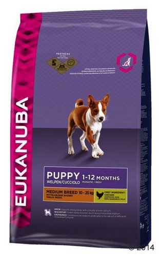 eukanuba puppy medium breed 15kg dla szczeniąt średnich ras