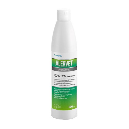 eurowet alervet 500 ml dermoszampon łagodzący podrażnienia skóry dla psów i kotów