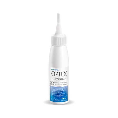 eurowet optex 100ml płyn do przemywania oczu i powiek dla psów i kotów 