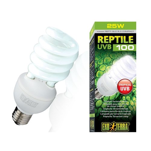 exo terra repti glo 5.0 żarówka uvb 100 25w [ex-1870] żarówka uvb to terrarium tropikalnego