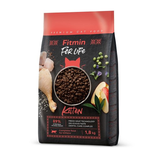 fitmin for life cat kitten 1,8 kg z kurczakiem dla kociąt 