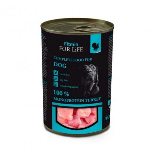 fitmin for life mono turkey 400g puszka monobiałkowy indyk