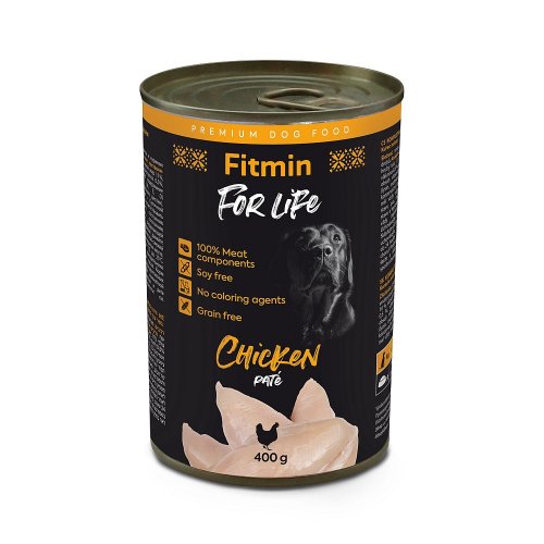 fitmin for life z kurczakiem 400g puszka karma mokra dla psa