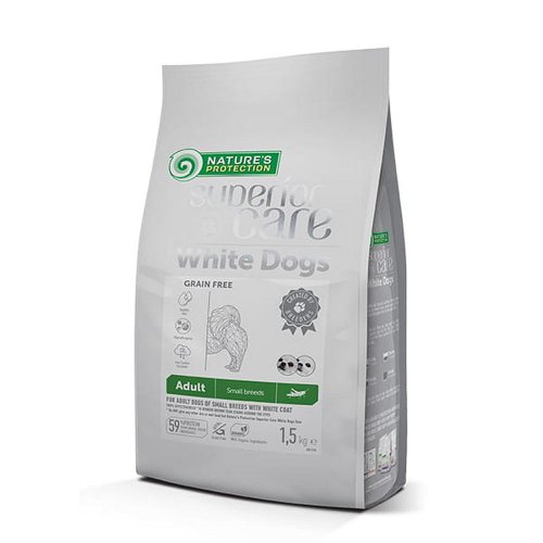 natures protection sc white dogs insects adult small breeds 10kg z insektami dla małych białych ras