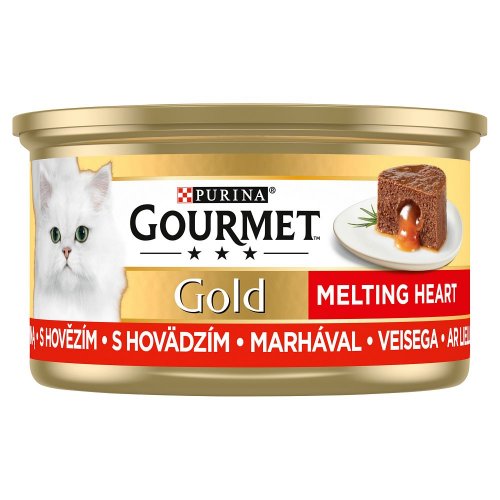 gourmet gold melting heart z wołowiną 85g karma dla kota