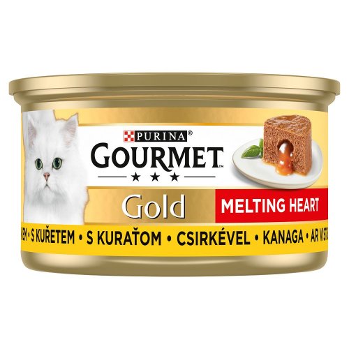 gourmet gold melting heart kurczak 85g  pakiet 24szt. karma dla kota