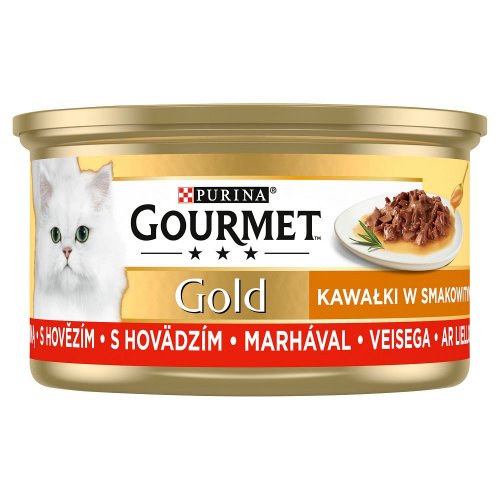 gourmet gold sauce delight wołowina 85g karma dla kota