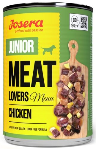 josera meat lovers menu junior kurczak puszka 400g karma mokra dla psa