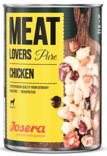 josera meat lovers pure kurczak puszka 400g karma mokra dla psa