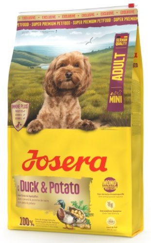 josera mini adult duck  & potato 900g karma sucha dla psa