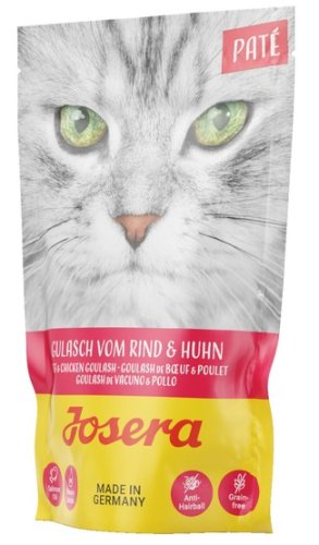 josera pasztet gulasz z kurczakiem i wołowiną saszetka 85g karma mokra dla kota