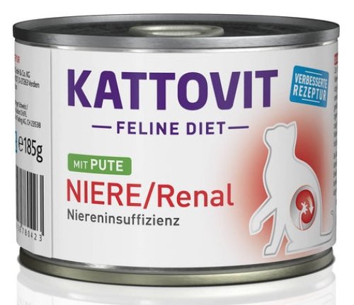 kattovit feline diet niere/renal indyk puszka 185g karma mokra dla kota
