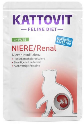 kattovit feline diet niere/renal indyk saszetka 85g karma mokra dla kota