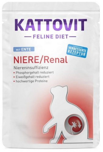 kattovit feline diet niere/renal kaczka saszetka 85g karma mokra dla kota