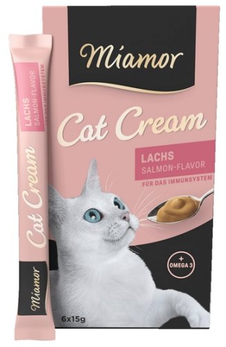 miamor cat cream Łosoś 6x15g przysmak dla psa